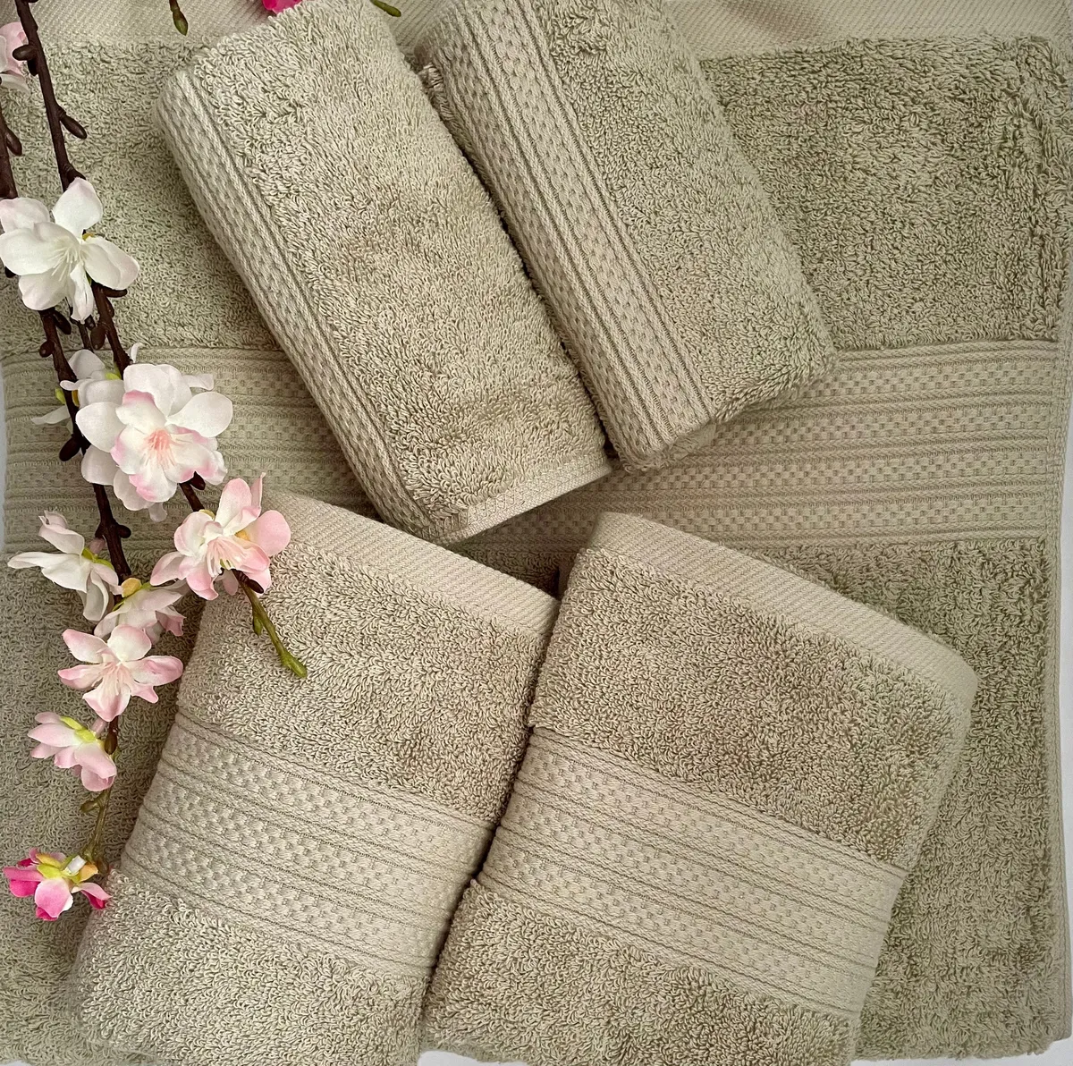 Couture - Great Value Pack (1 Bath Sheet, 2 Hand Towel, 2 Face Washer) — source gallery image 01